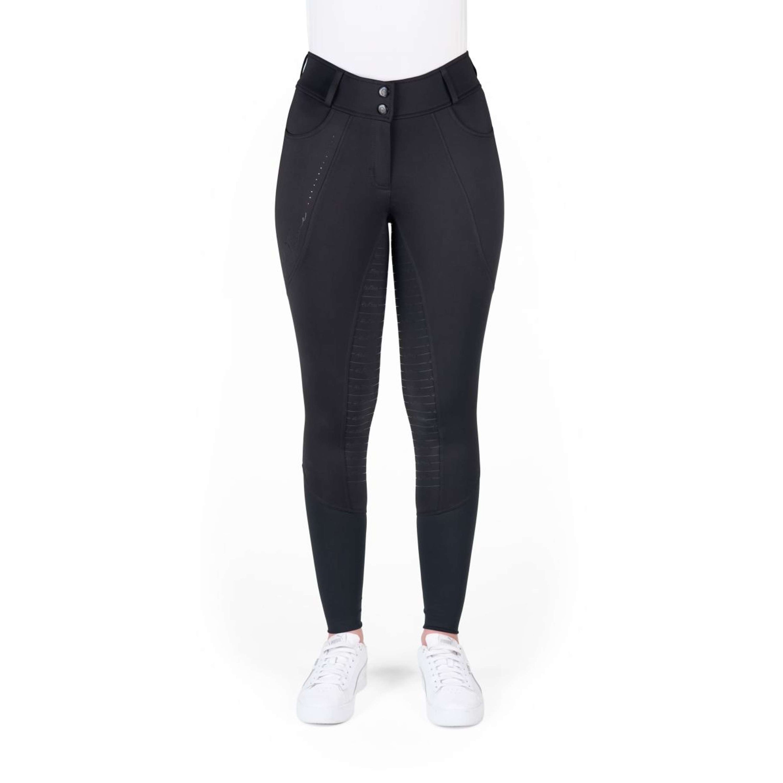 EQUITHÈME Pantalon d'Équitation Elsa Full Grip Noir