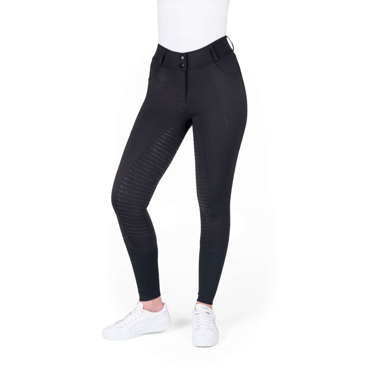 EQUITHÈME Pantalon d'Équitation Elsa Full Grip Noir