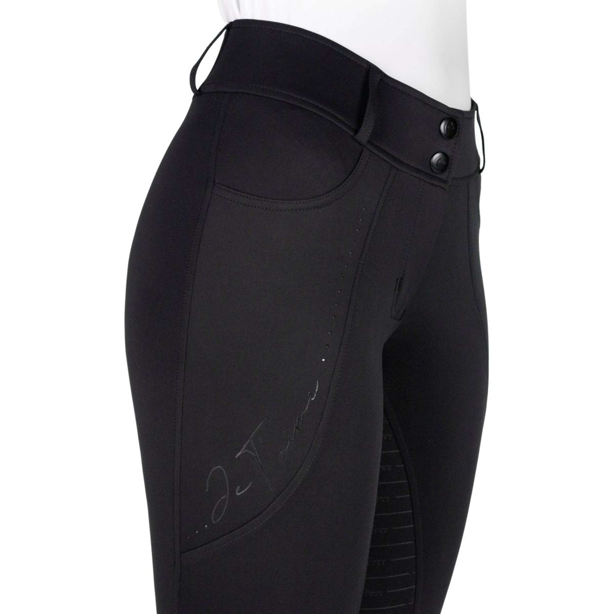 EQUITHÈME Pantalon d'Équitation Elsa Full Grip Noir