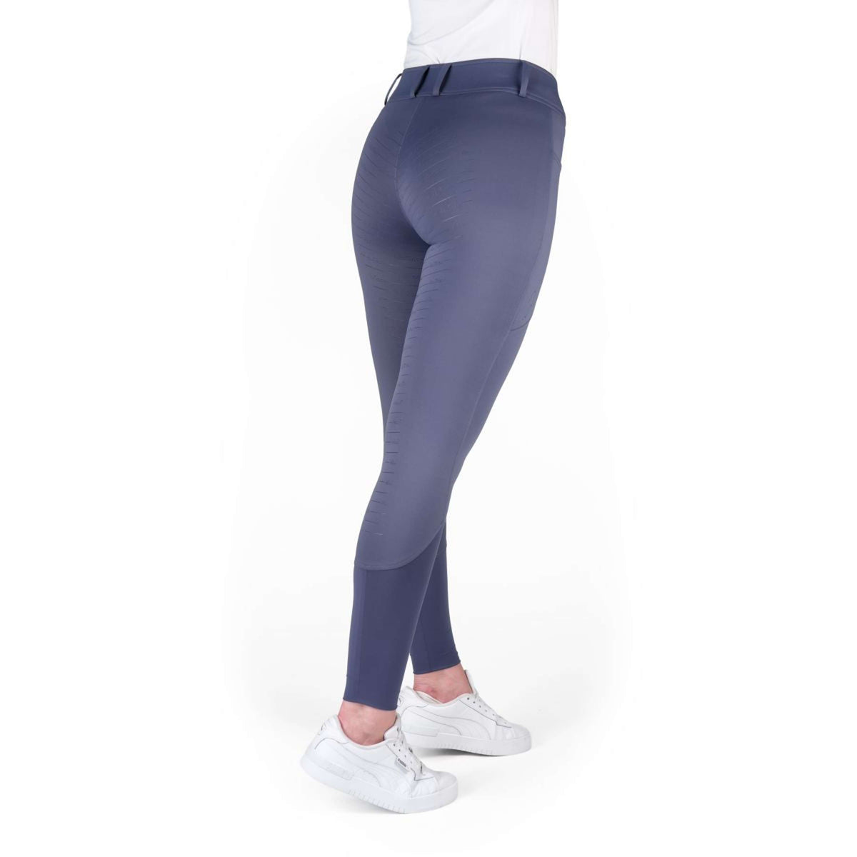 EQUITHÈME Pantalon d'Équitation Elsa Full Grip Bleu