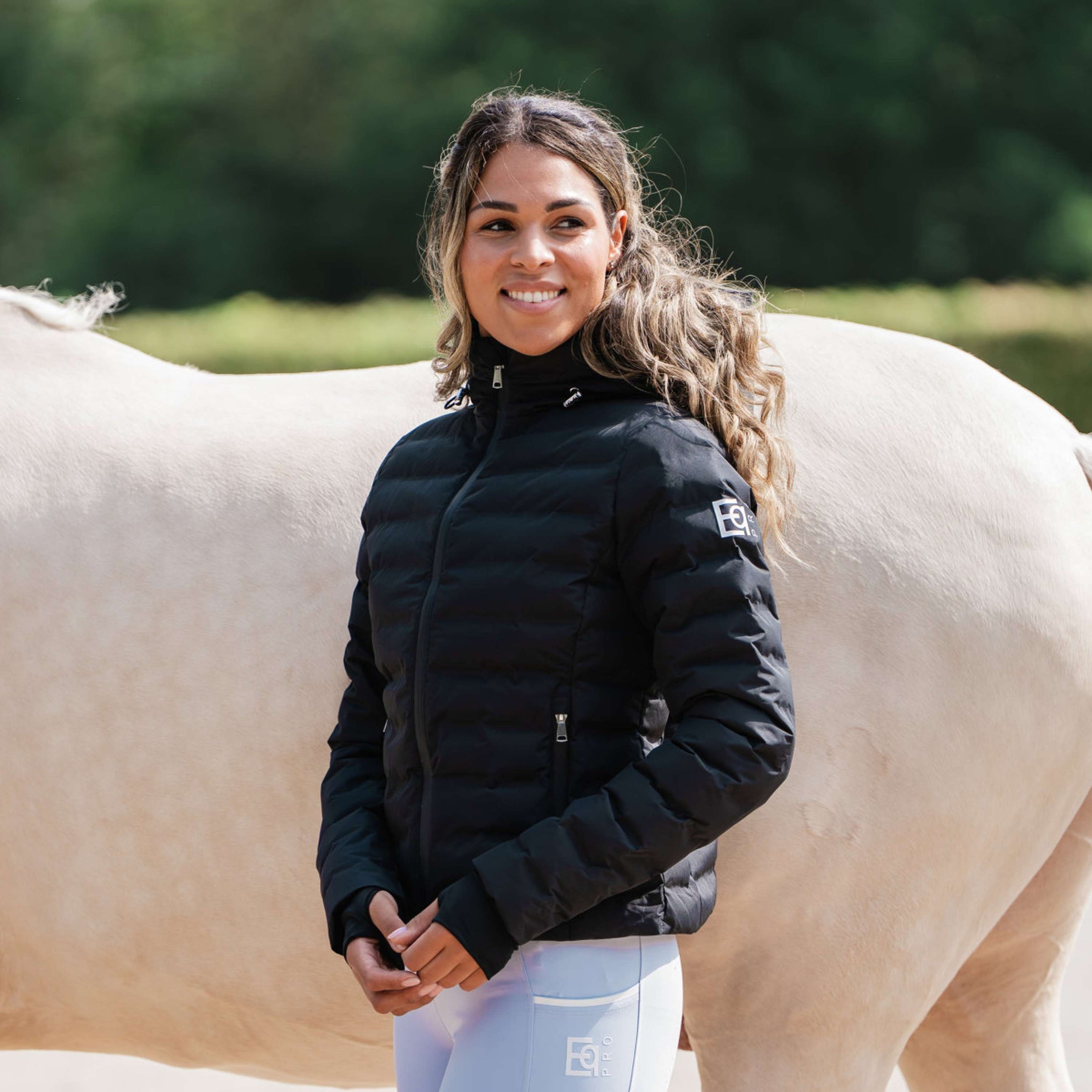 EQPRO Veste Violet Matelassé Noir EQPRO Veste Violet Matelassé Noir
