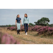 EQPRO Legging d'Équitation Sofia Full Grip Blue Reef