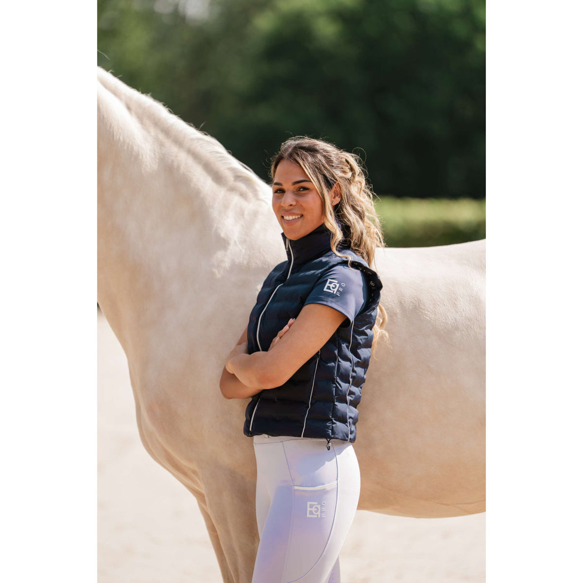 EQPRO Legging d'Équitation Sofia Full Grip Lilac Coral