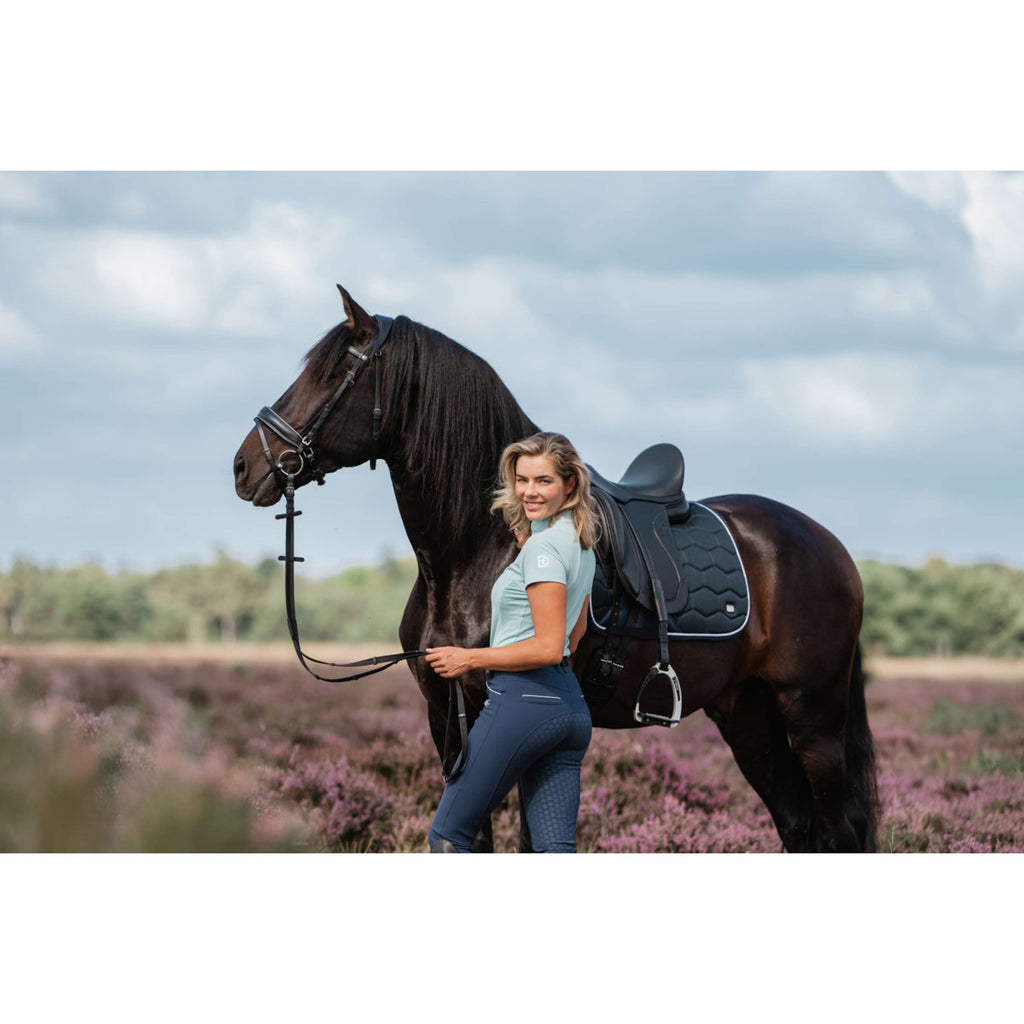 EQPRO Tapis de Selle Precious Dressage Navy Blue