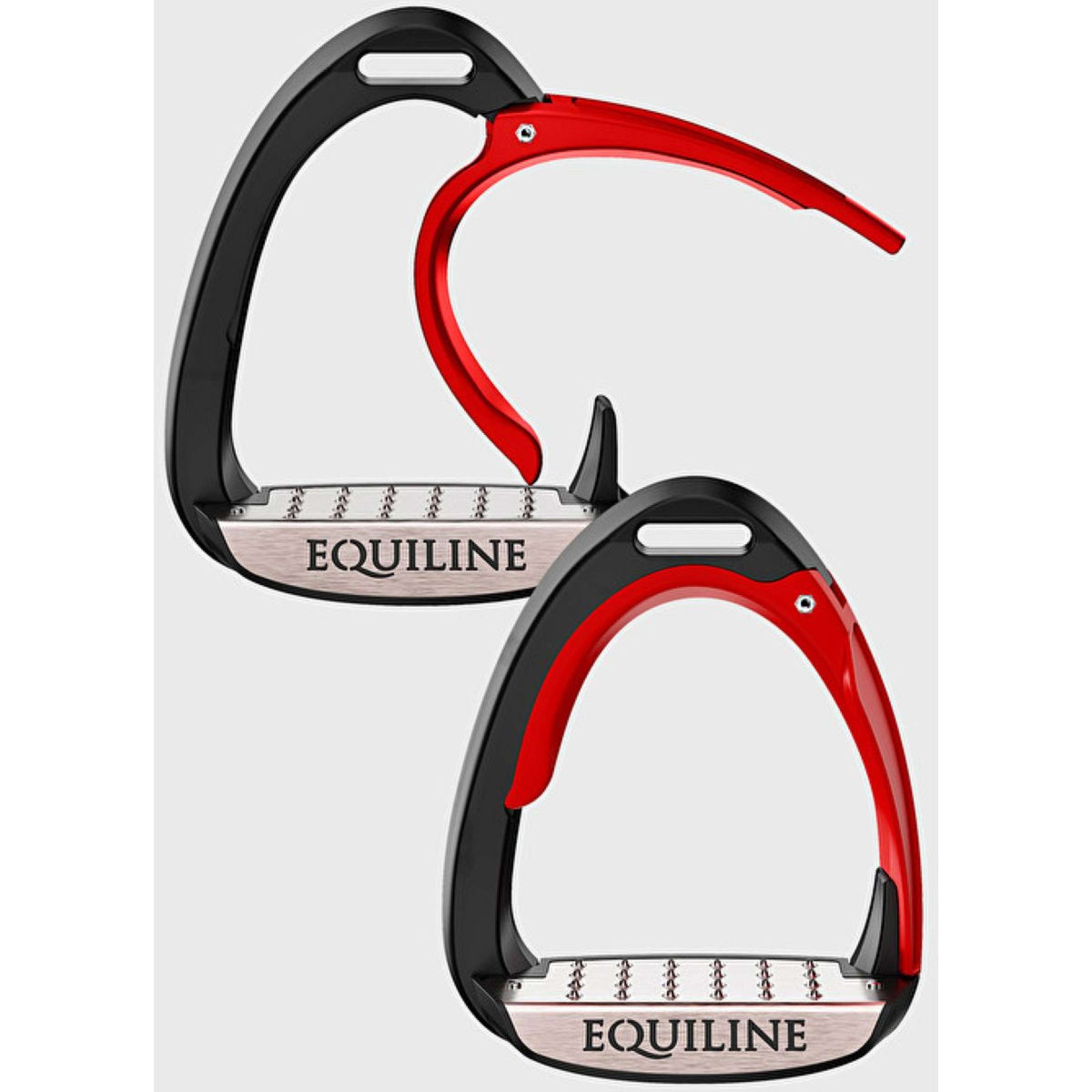 Equiline Étriers de Sécurité X-Cel de Saut Rouge