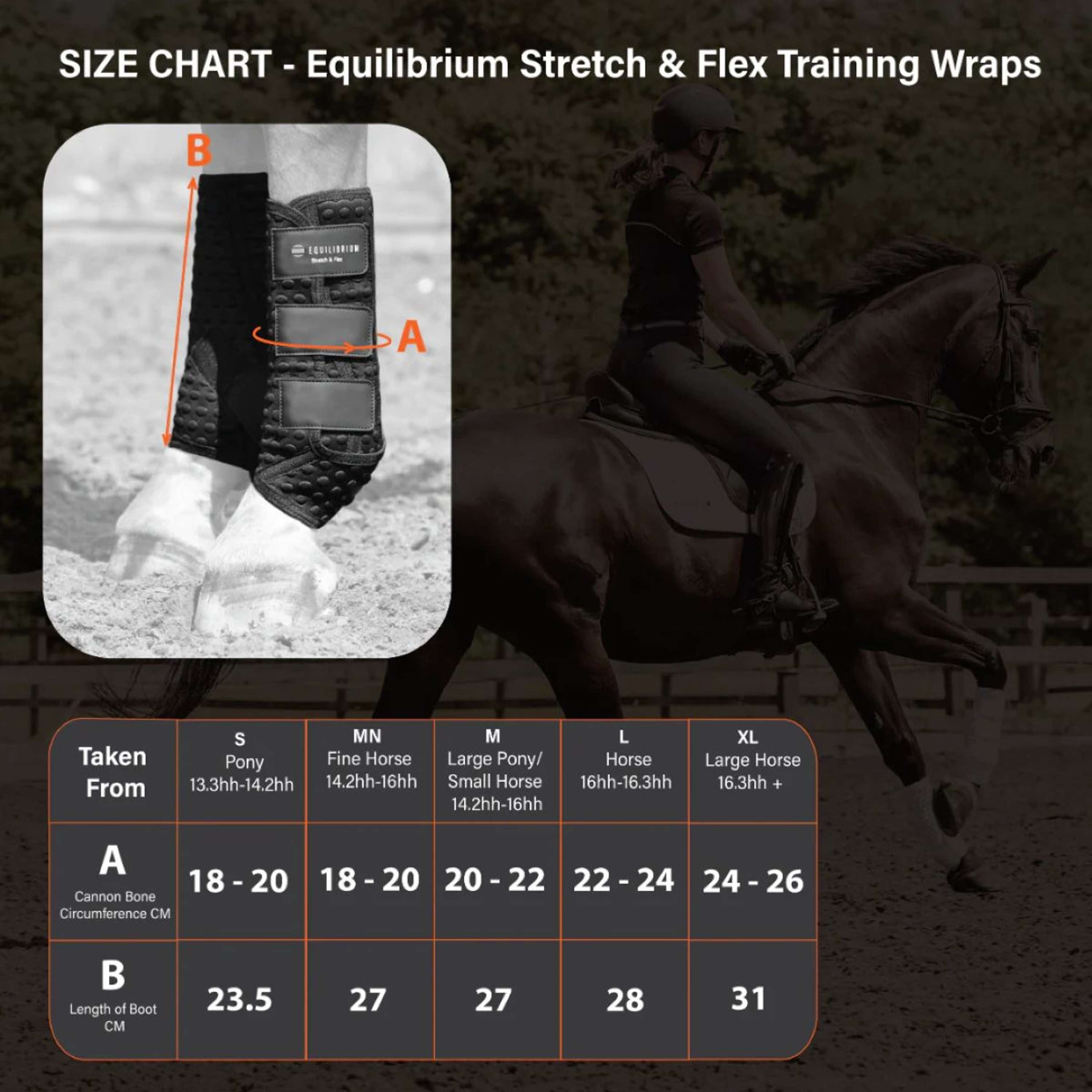 Equilibrium Guêtres Stretch & Flex Training Noir