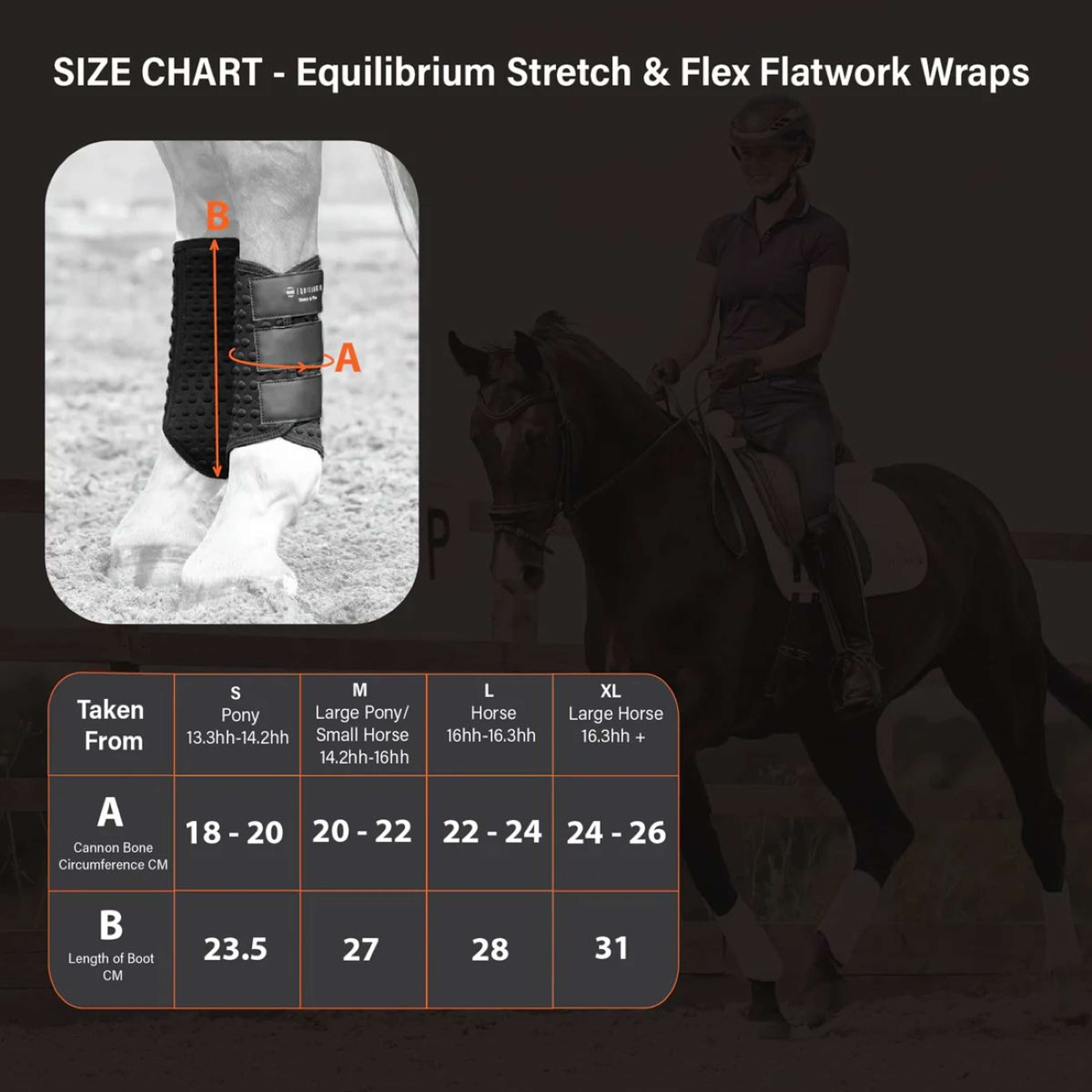 Equilibrium Guêtres Stretch & Flex Flatwork Noir
