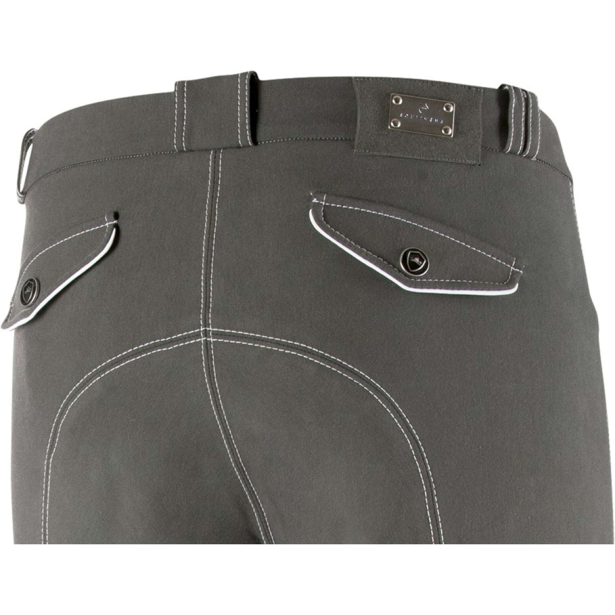 EQUITHÈME Pantalon d'Équitation Verona Man Gris/Blanc