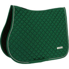 EQUITHÈME Tapis de Selle Nacre de Saut Vert Foncé