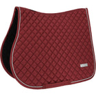 EQUITHÈME Tapis de Selle Nacre de Saut Bordeaux