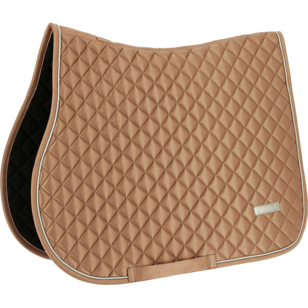 EQUITHÈME Tapis de Selle Nacre de Saut bronze