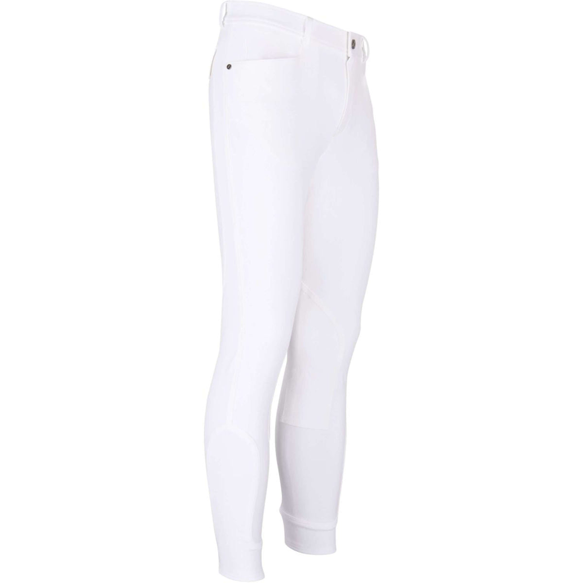 Euro-Star Pantalon d'Équitation Camillo Messieurs Fabric Prise de Genou Blanc