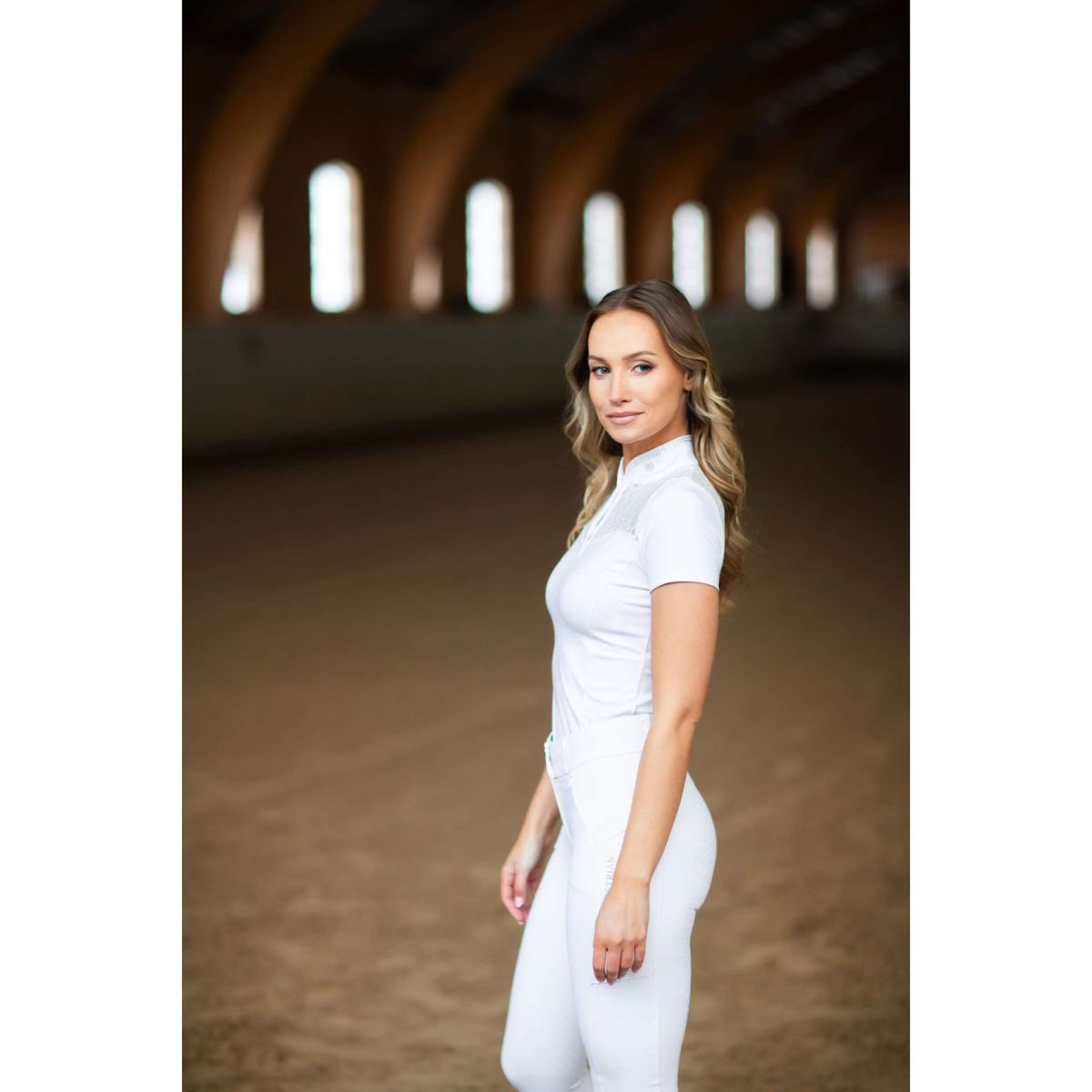 Equestrian Stockholm T-shirt de Concours Crystal Champion Blanc