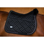 Equestrian Stockholm Tapis de Selle Vegan Fur de Saut Crystal Black