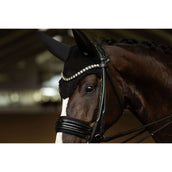 Equestrian Stockholm Bonnet Anti-Mouches Padded Clean Black