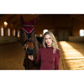 Equestrian Stockholm Bonnet Anti-Mouches Modern Crystal Bordeaux