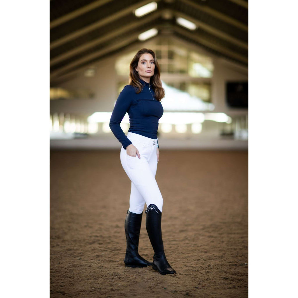 Equestrian Stockholm Pantalon d'Équitation Elite Jump Blanc