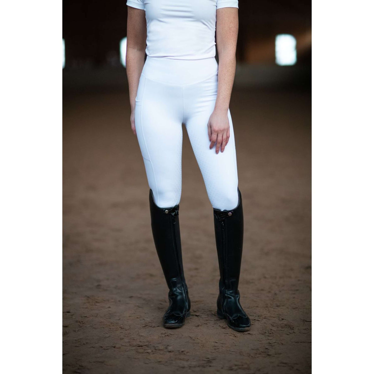 Equestrian Stockholm Legging d'Équitation Movement Dressage Blanc
