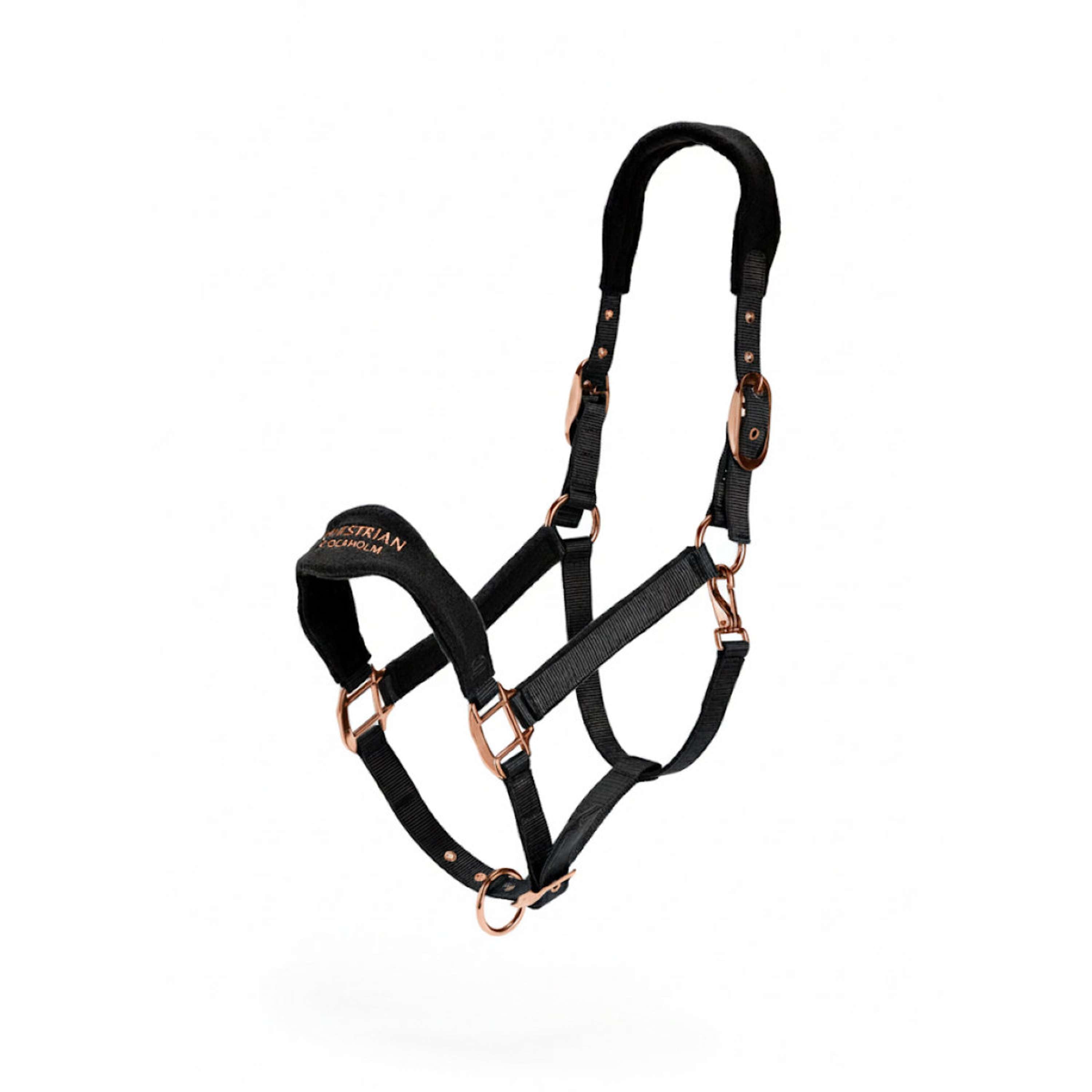 Equestrian Stockholm Licol Anatomic Fleece Noir/Blush
