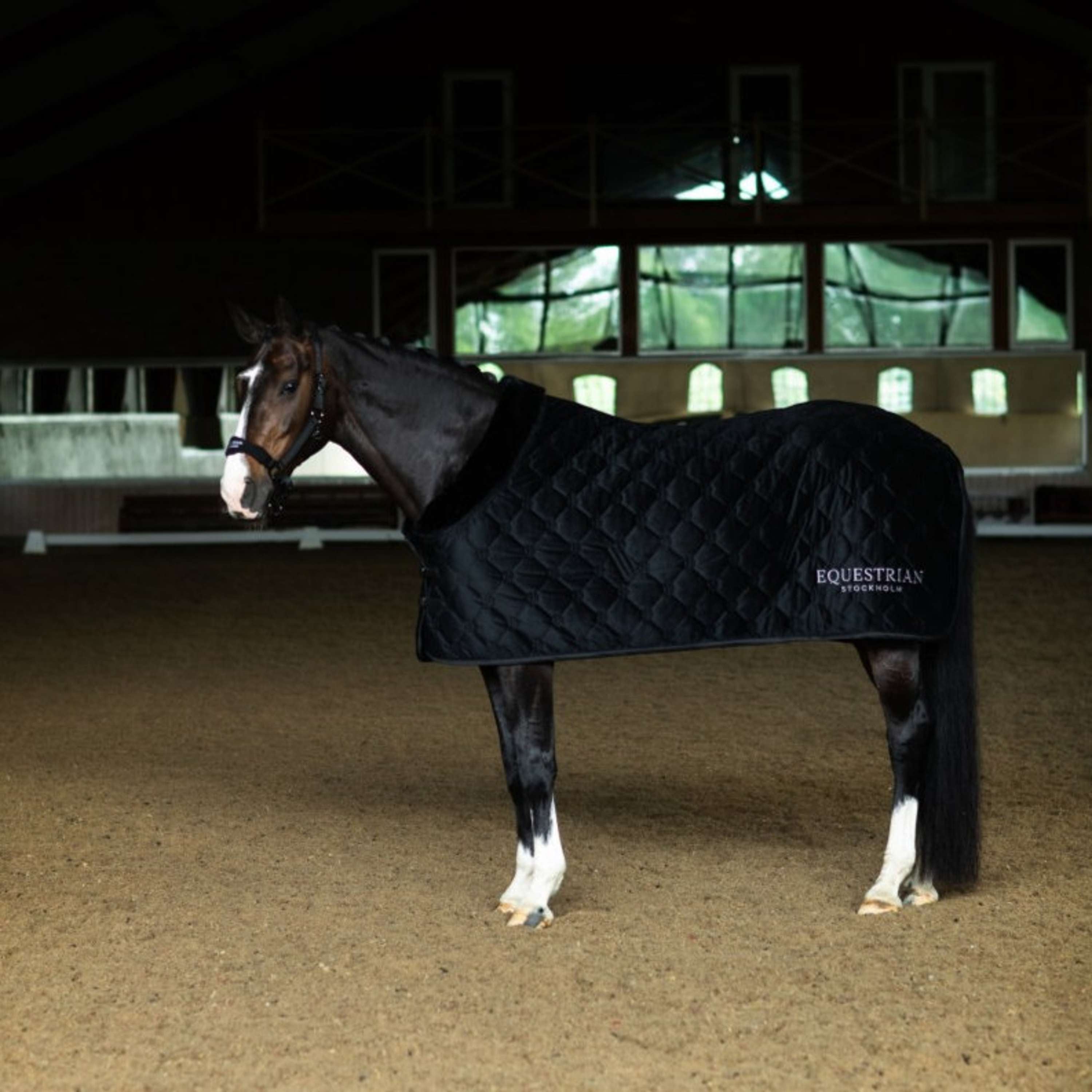 Equestrian Stockholm Couverture Polaire Velvet Noir