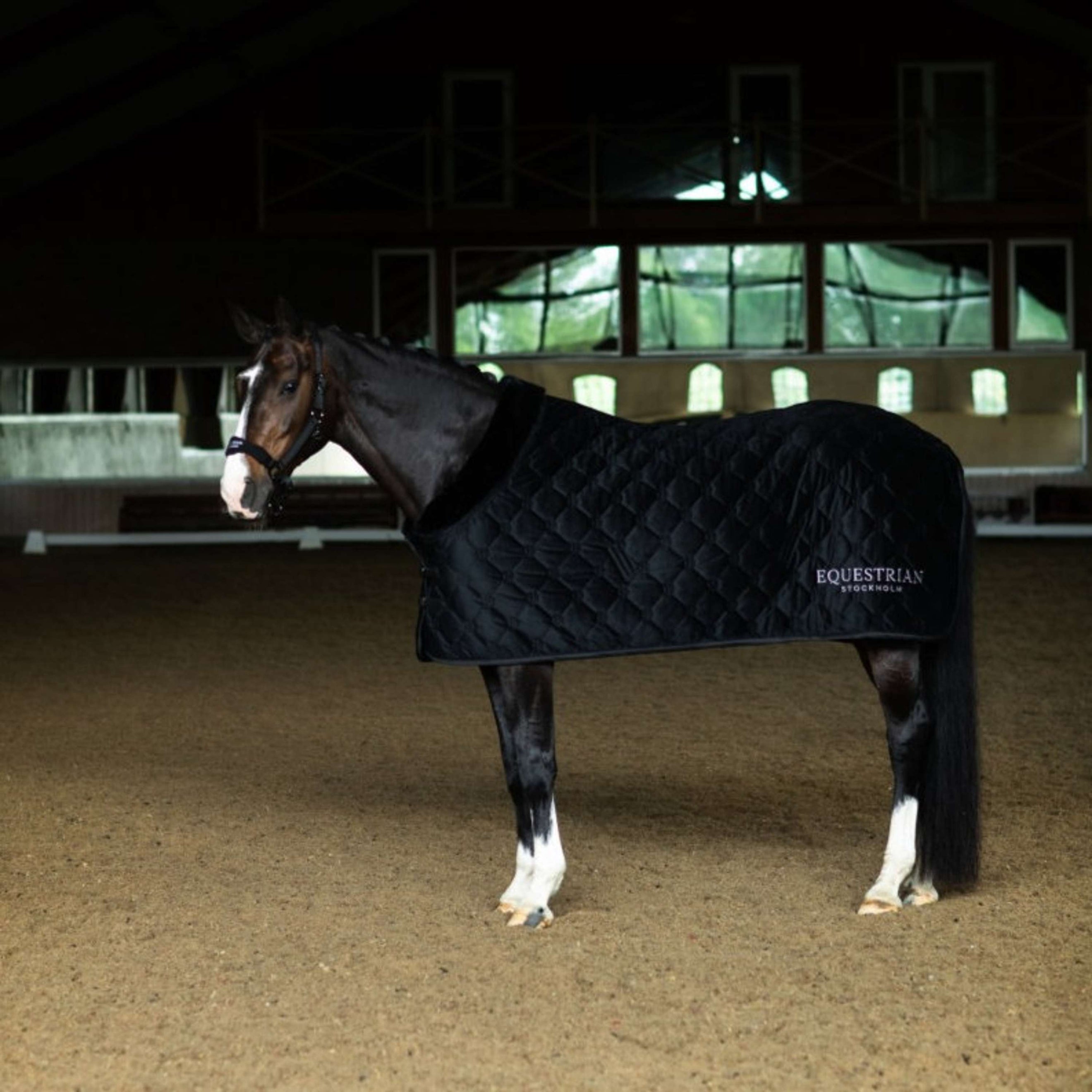 Equestrian Stockholm Couverture Polaire Velvet Noir Equestrian Stockholm Couverture Polaire Velvet Noir