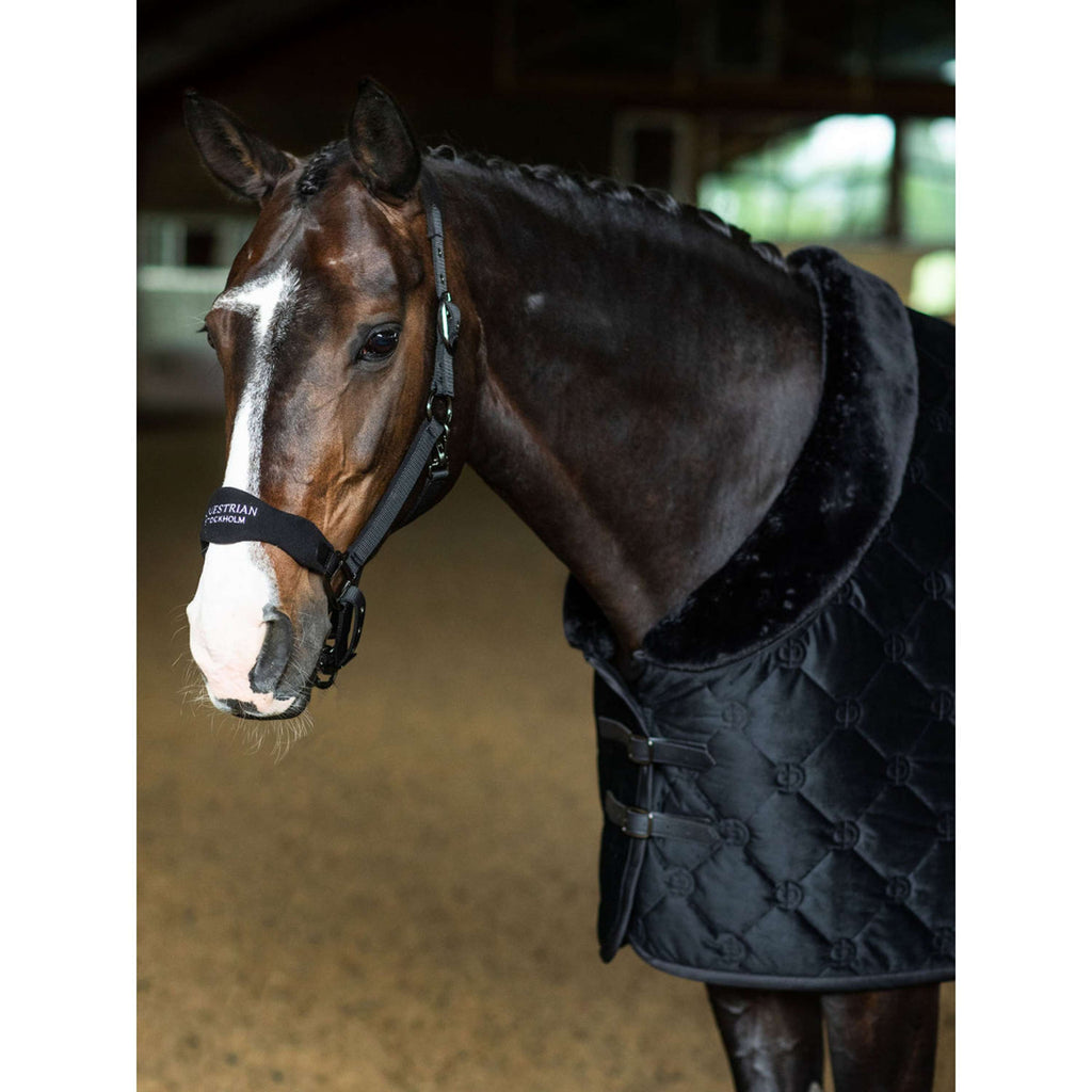 Equestrian Stockholm Licol Anatomic Fleece Noir