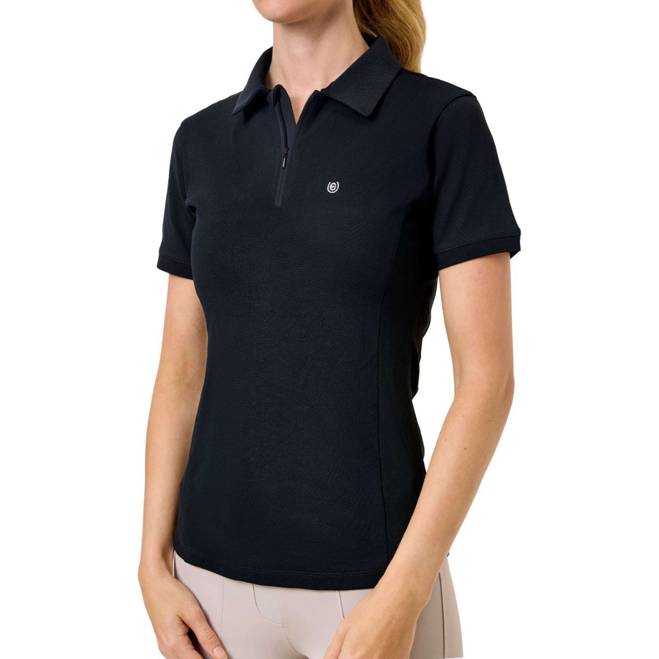 Equestrian Stockholm Polo Zip Noir