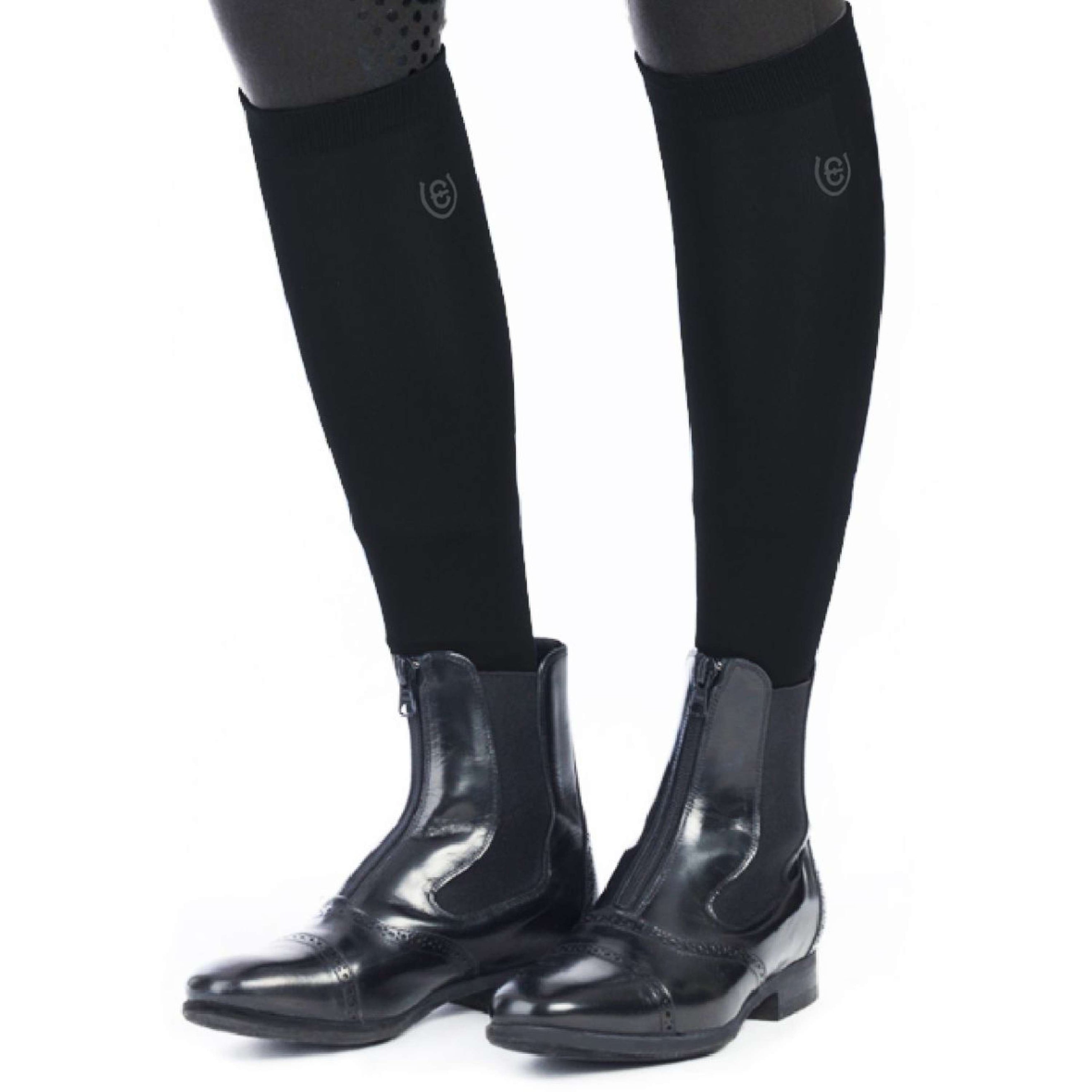 Equestrian Stockholm Chaussettes d'Équitation Bamboo Blend Noir