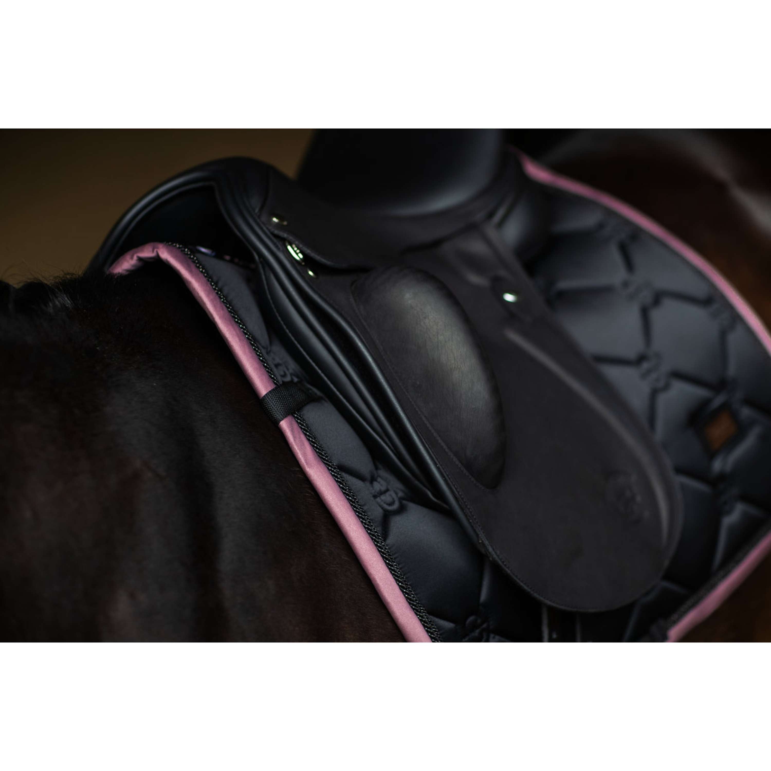 Equestrian Stockholm Tapis de Selle Dressage Noir/Blush