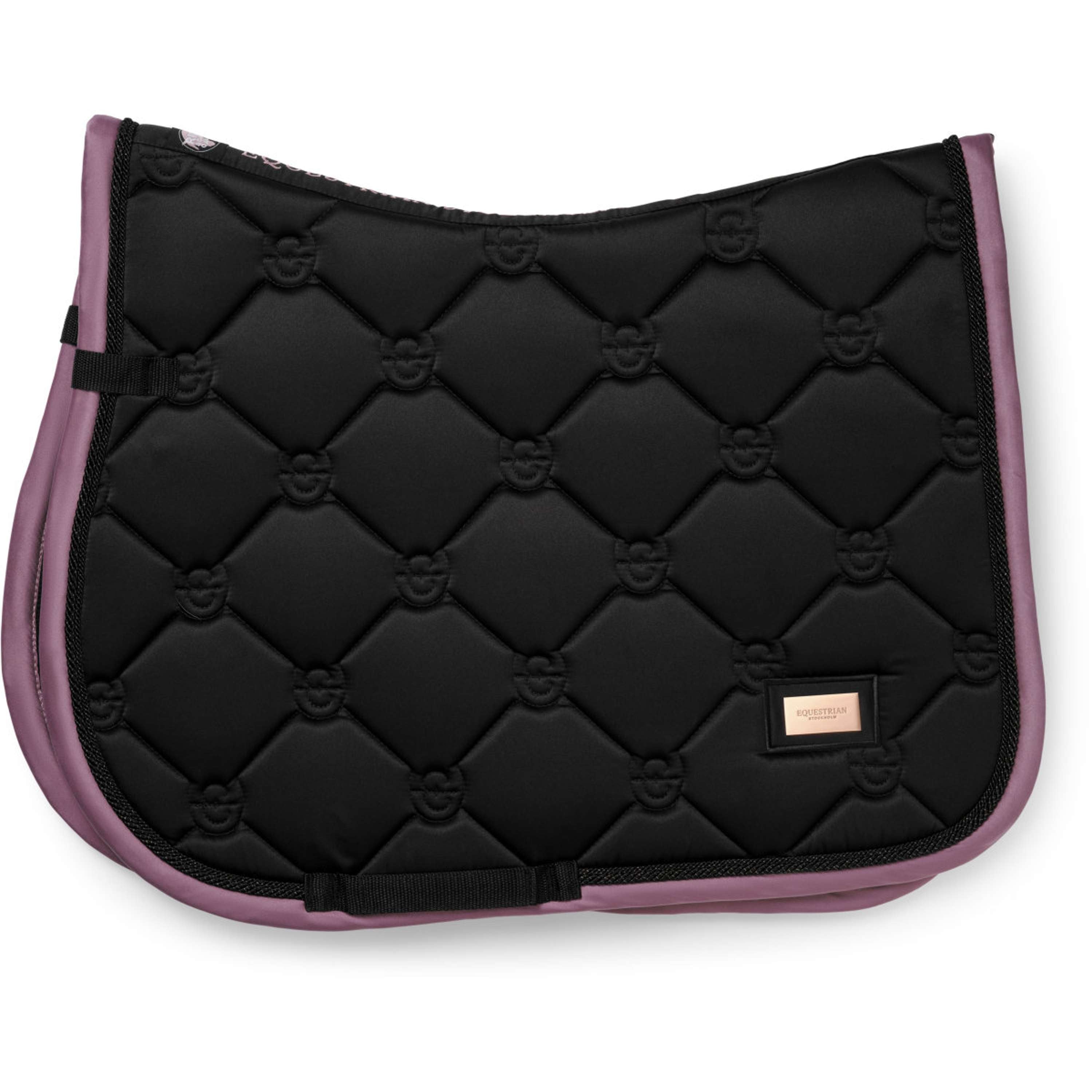 Equestrian Stockholm Tapis de Selle de Saut Noir/Blush