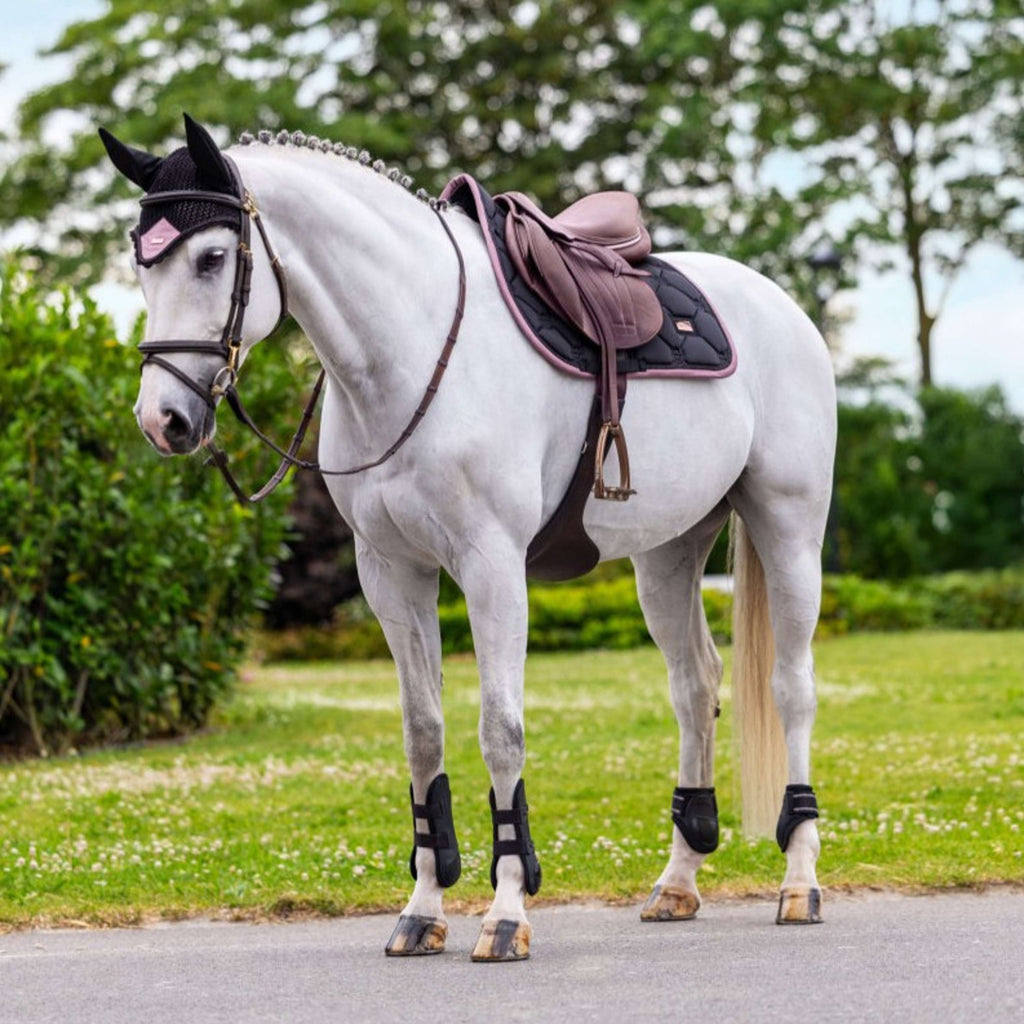 Equestrian Stockholm Bonnet Anti-Mouches Noir/Blush
