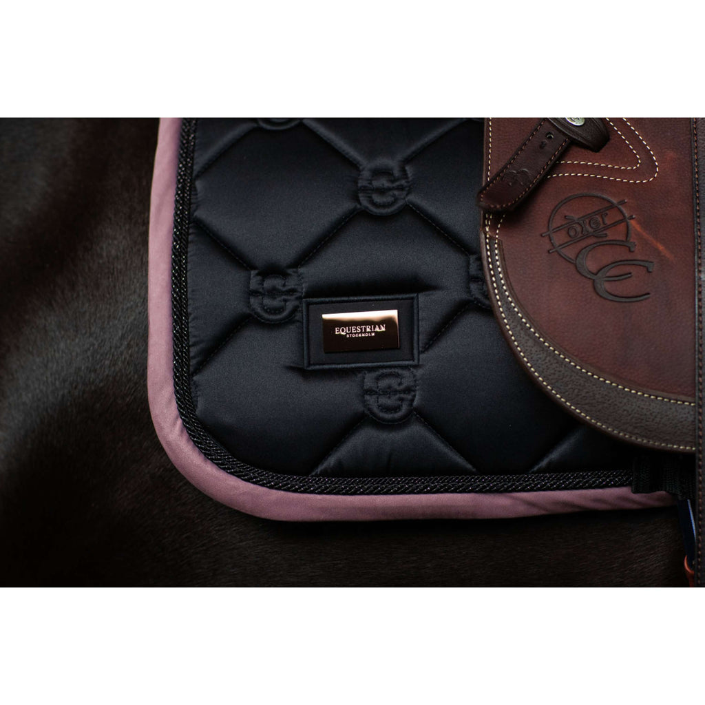 Equestrian Stockholm Tapis de Selle de Saut Noir/Blush