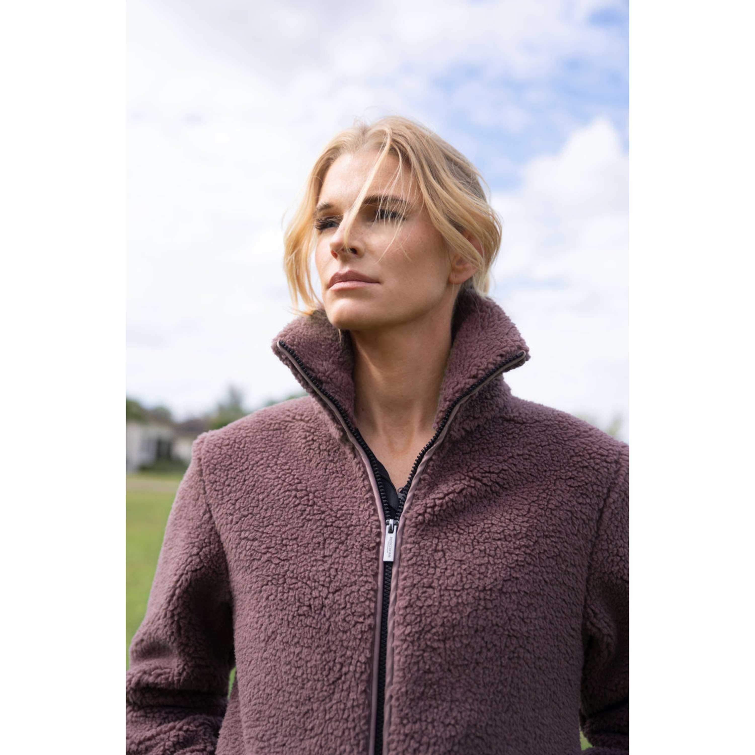 Equestrian Stockholm Blouson Polaire Teddy Blush