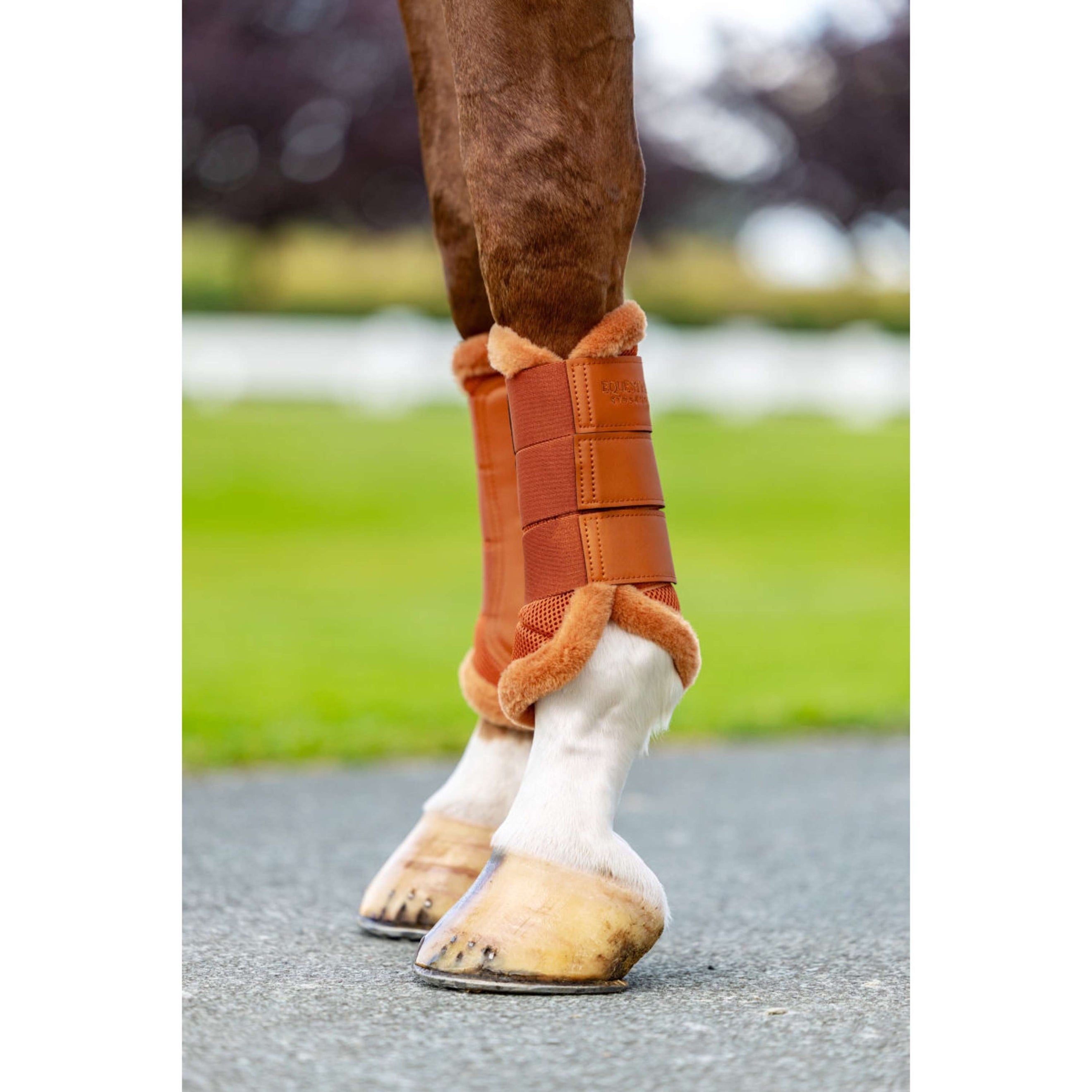Equestrian Stockholm Guêtres Fur Mesh Chestnut Equestrian Stockholm Guêtres Fur Mesh Chestnut