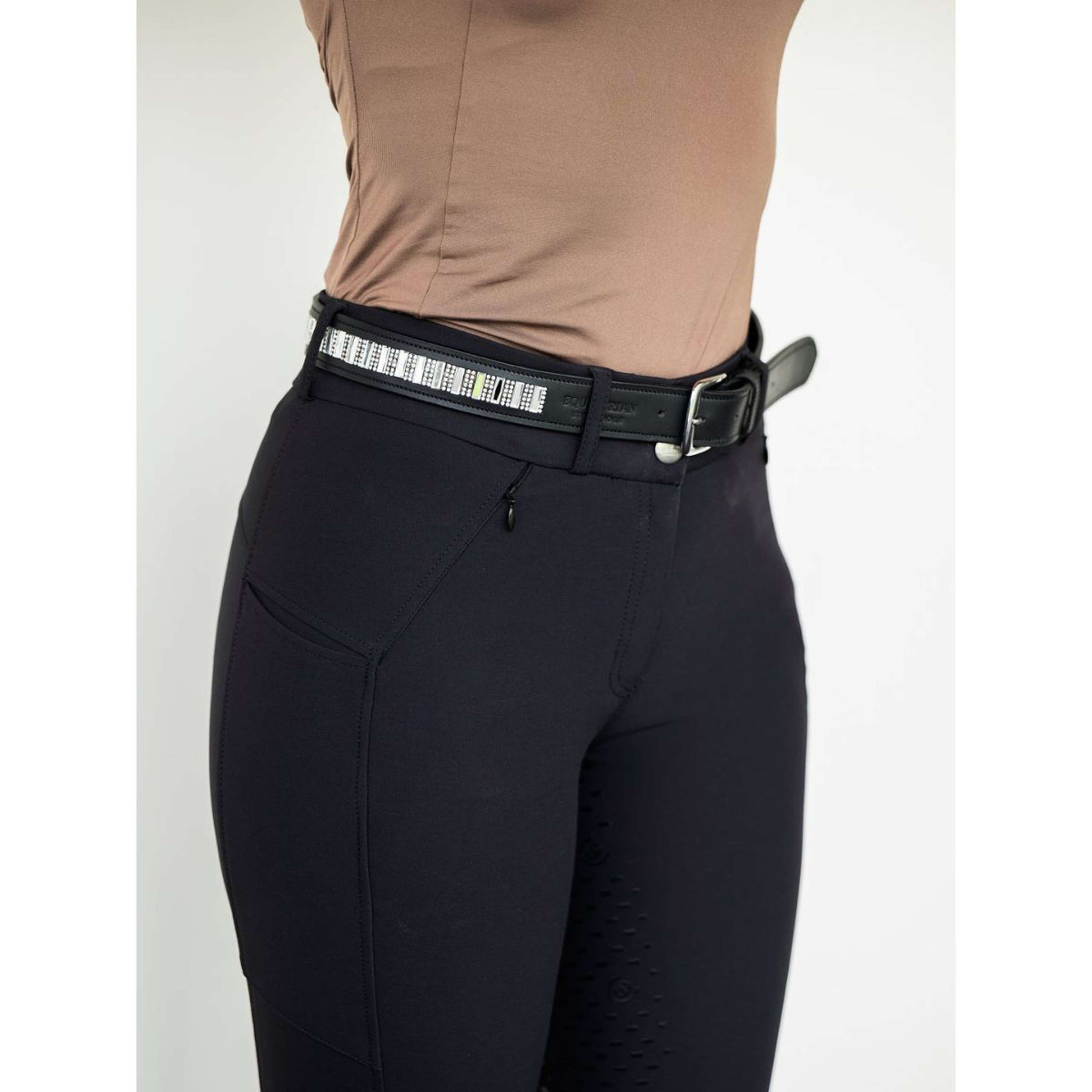 Equestrian Stockholm Ceinture Contest Noir Equestrian Stockholm Ceinture Contest Noir