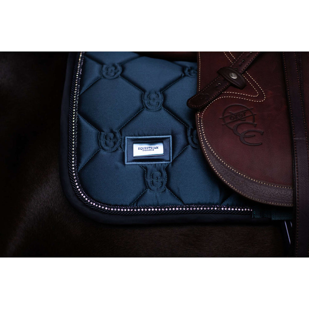 Equestrian Stockholm Tapis de Selle Crystal Shine de Saut Blue Meadow