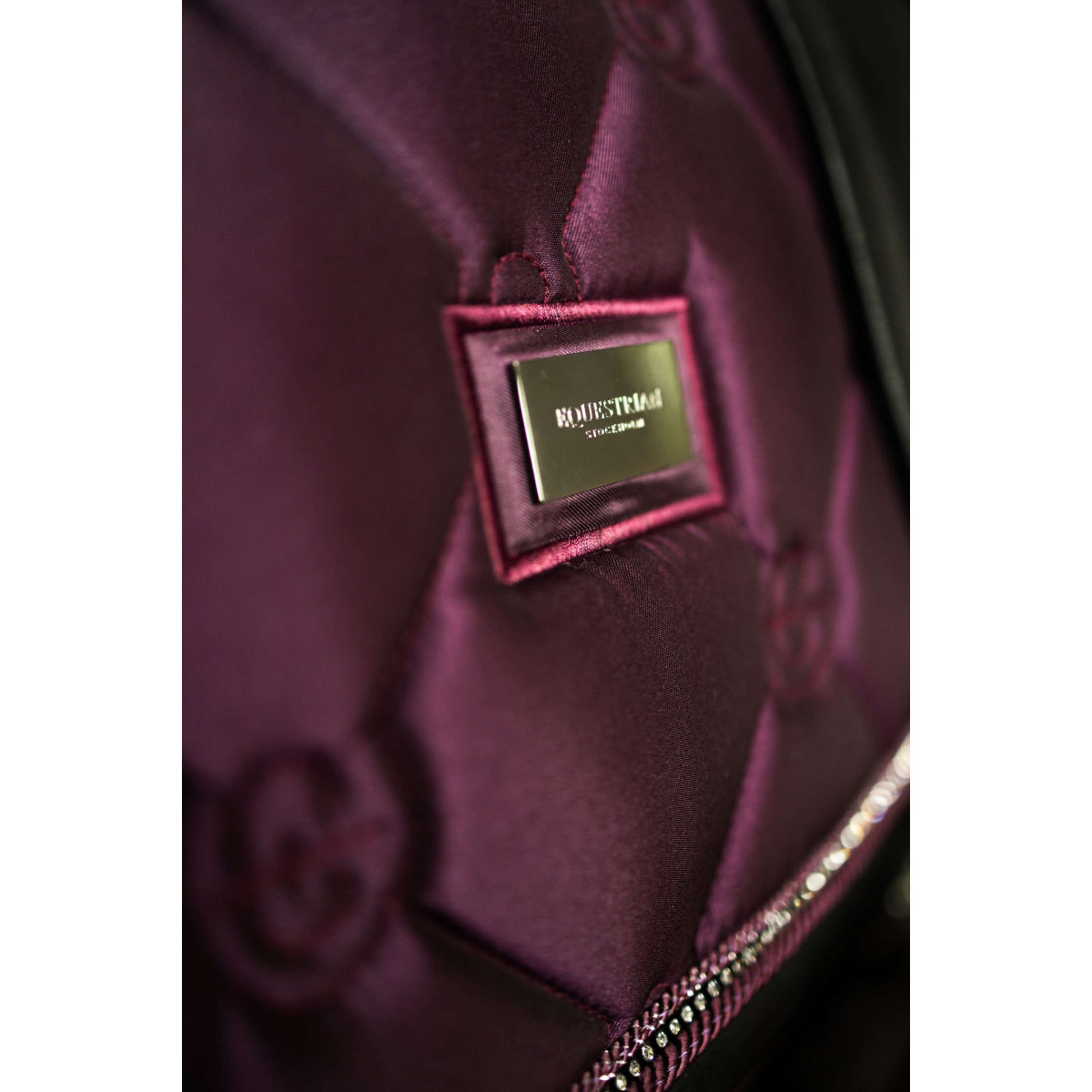 Equestrian Stockholm Tapis de Selle Crystal Shine de Saut Mauve Wine