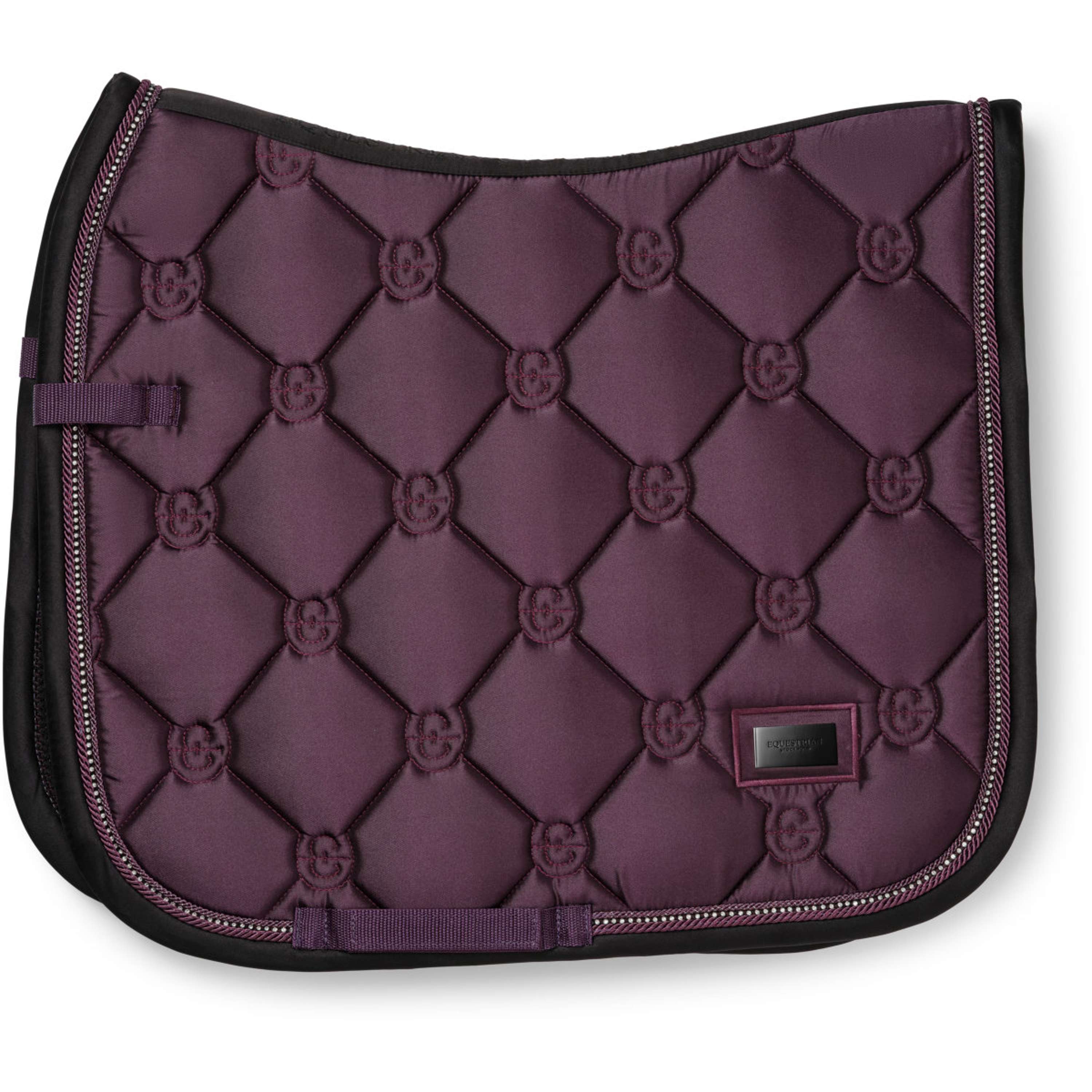 Equestrian Stockholm Tapis de Selle Crystal Shine Dressage Mauve Wine