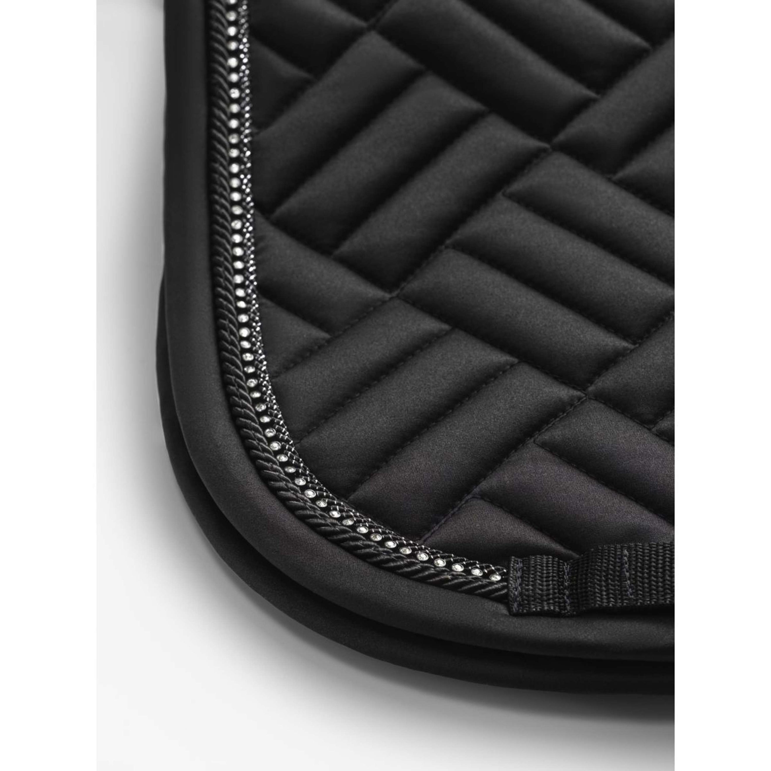 Equestrian Stockholm Tapis de Selle Vegan Fur Dressage Crystal Black Equestrian Stockholm Tapis de Selle Vegan Fur Dressage Crystal Black