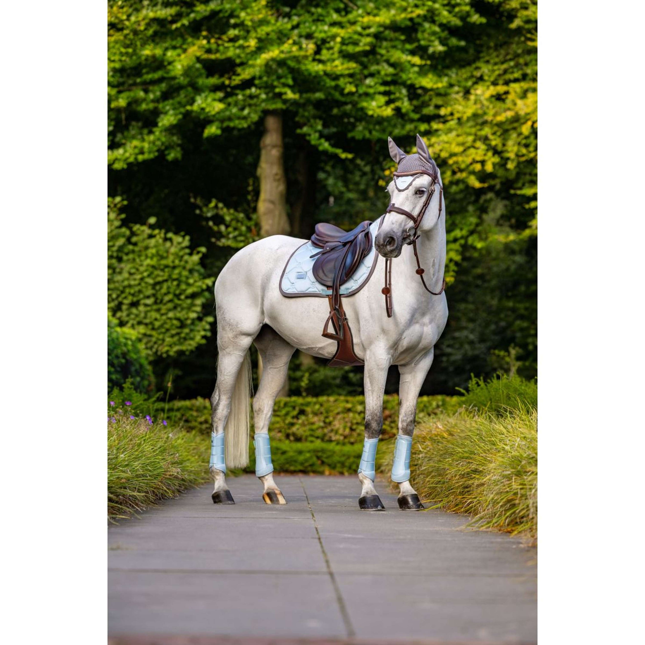 Equestrian Stockholm Tapis de Selle de Saut Ice Blue