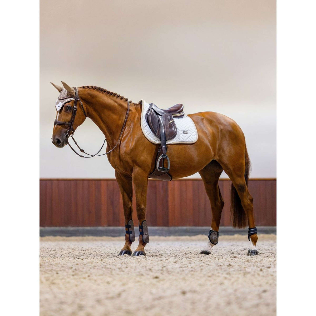 Equestrian Stockholm Tapis de Selle Modern de Saut White Sand