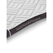 Equestrian Stockholm Tapis de Selle Modern de Saut Blanc/Dark Violet