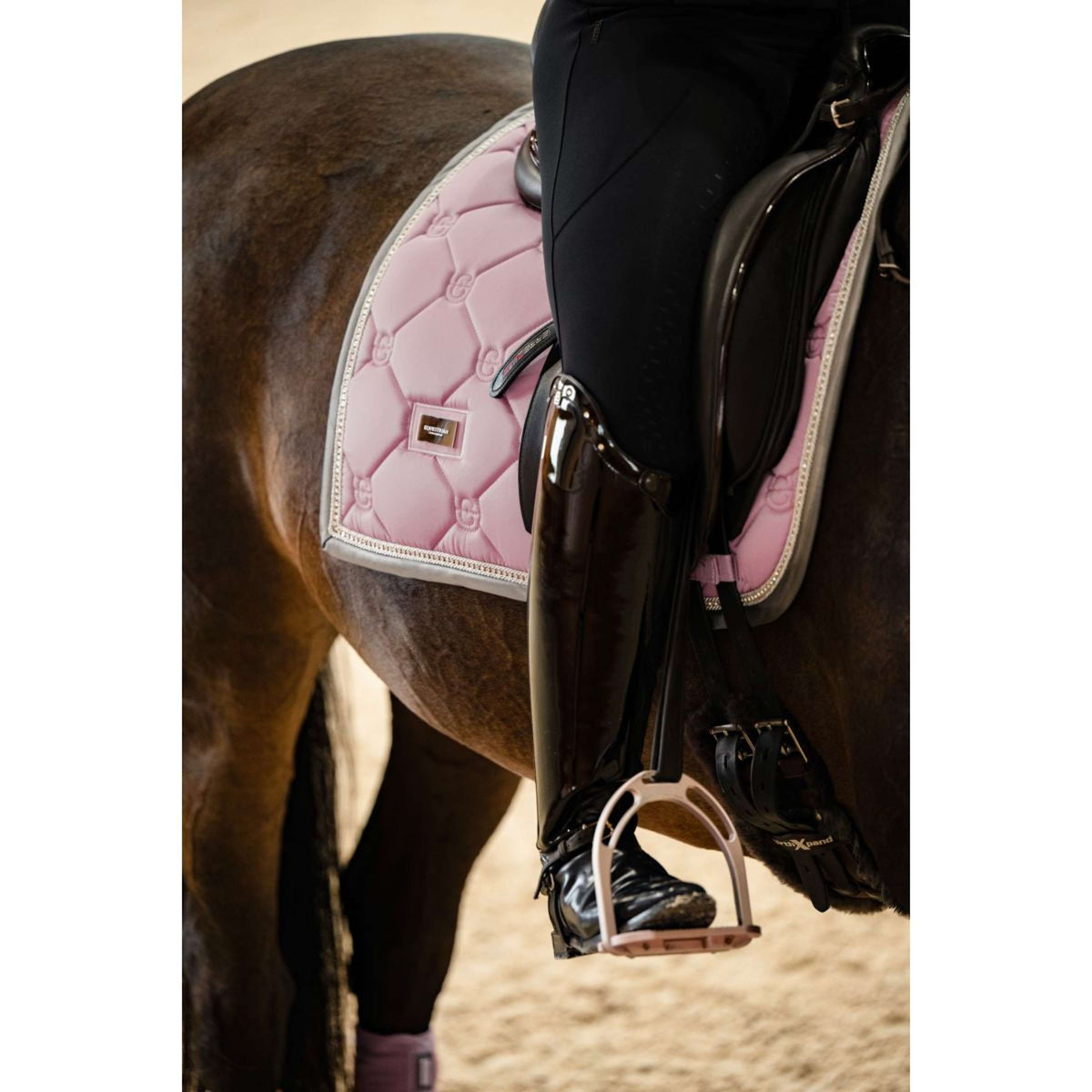 Equestrian Stockholm Tapis de Selle Dressage Pink Pearl