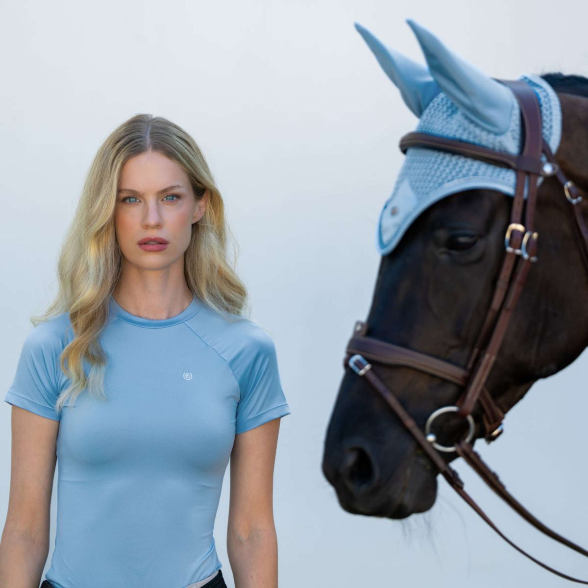 Equestrian Stockholm Chemise Dynamic Short Sleeve Midsummer Blue