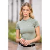 Equestrian Stockholm Chemise Dynamic Short Sleeve Pistachio White