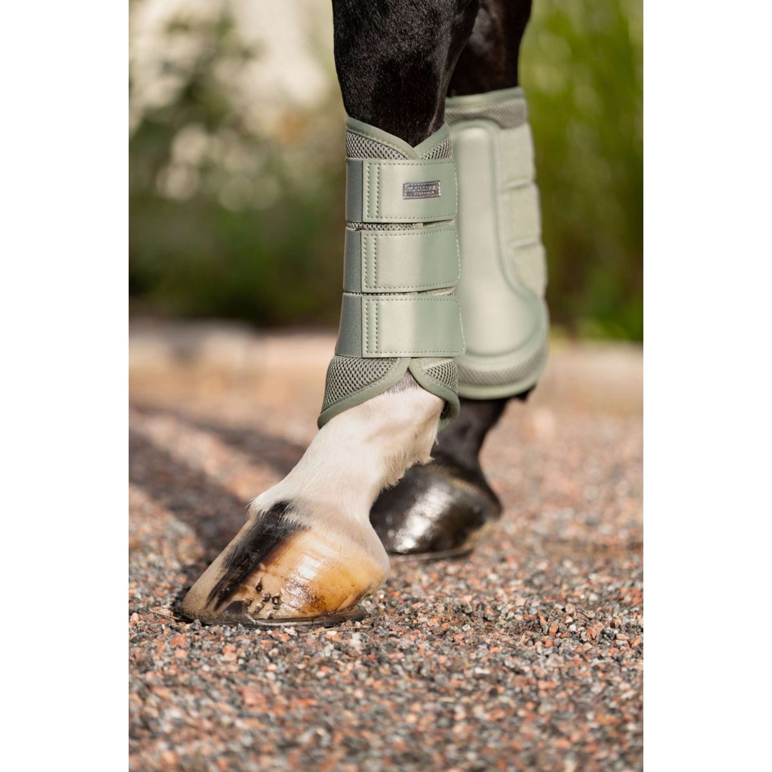 Equestrian Stockholm Guêtres Classic Mesh Pistachio White Equestrian Stockholm Guêtres Classic Mesh Pistachio White