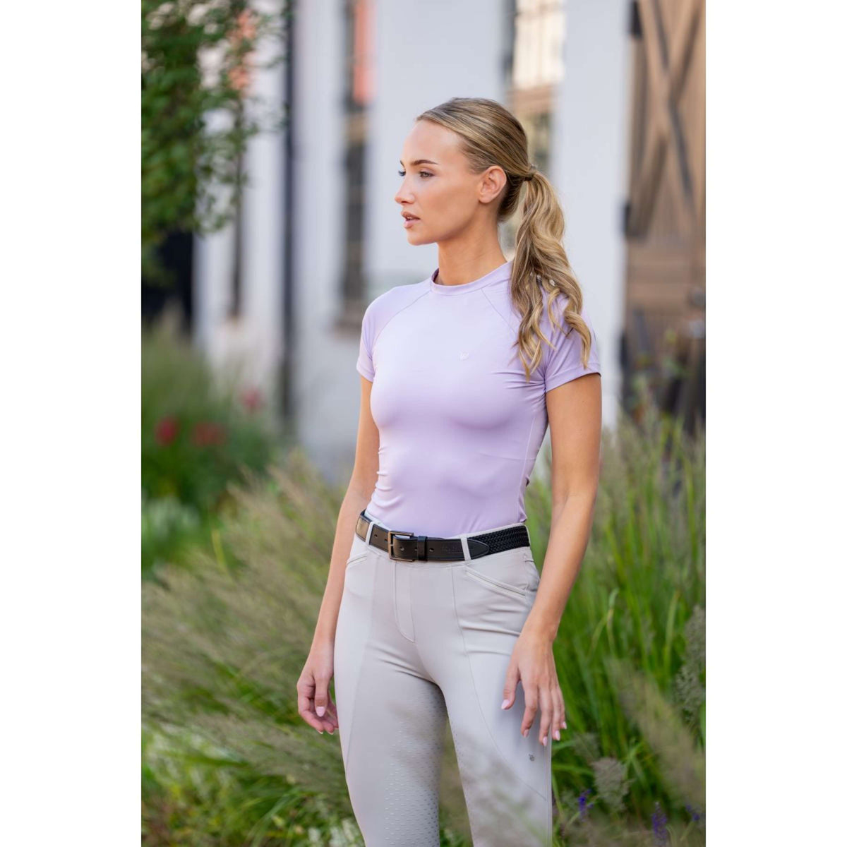 Equestrian Stockholm Chemise Dynamic Short Sleeve Lavande