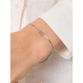 Equestrian Stockholm Bracelet Logo Argent