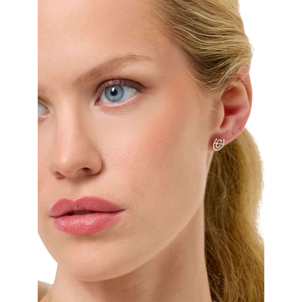Equestrian Stockholm des Boucles d'Oreilles Logo Argent