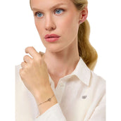 Equestrian Stockholm Bracelet Logo Argent